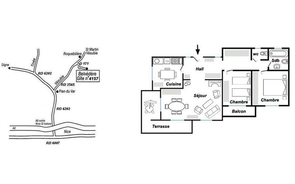 Gîte du Colombier-Le plan-Belvédère-Gîtes de France des Alpes-Maritimes