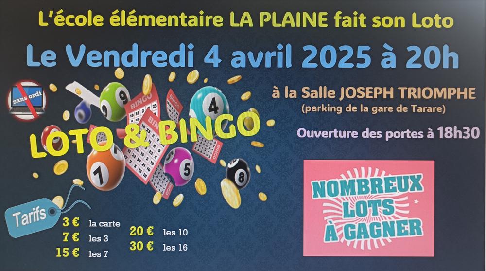 Loto de l\'école primaire