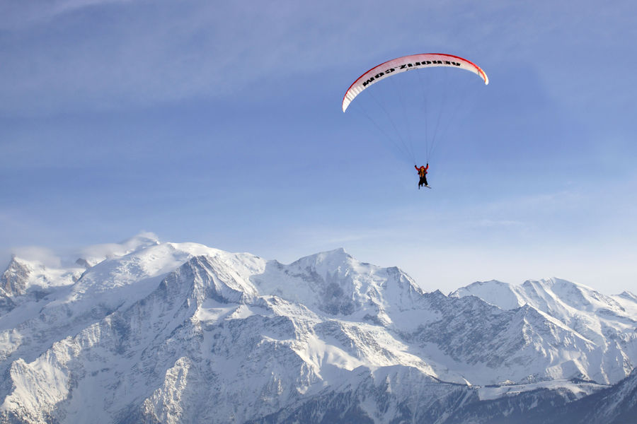 Parapente bi-place chaine du Mont-Blanc