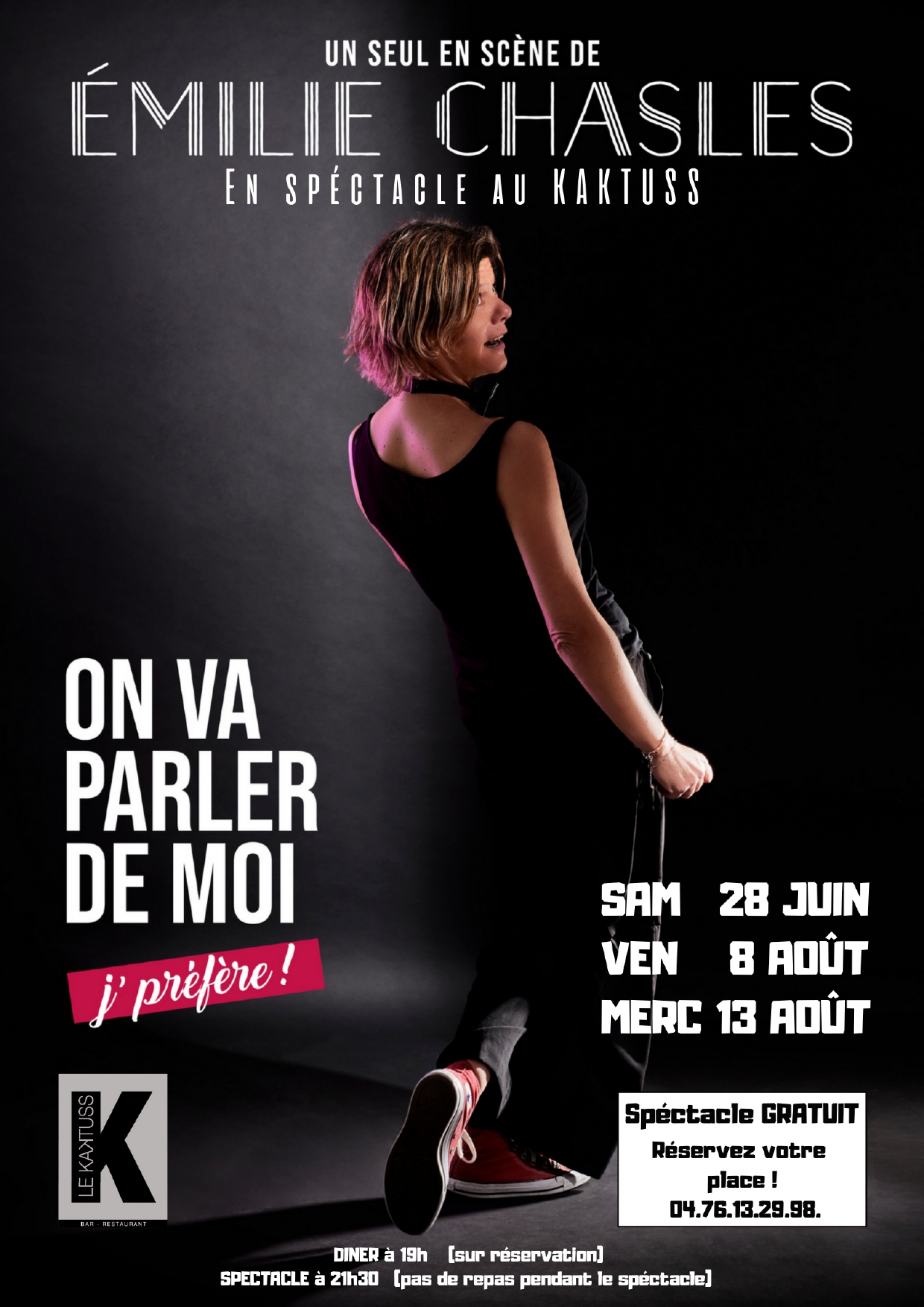 Emilie Chasles en spectacle au Kaktuss_Les Sept Laux Prapoutel