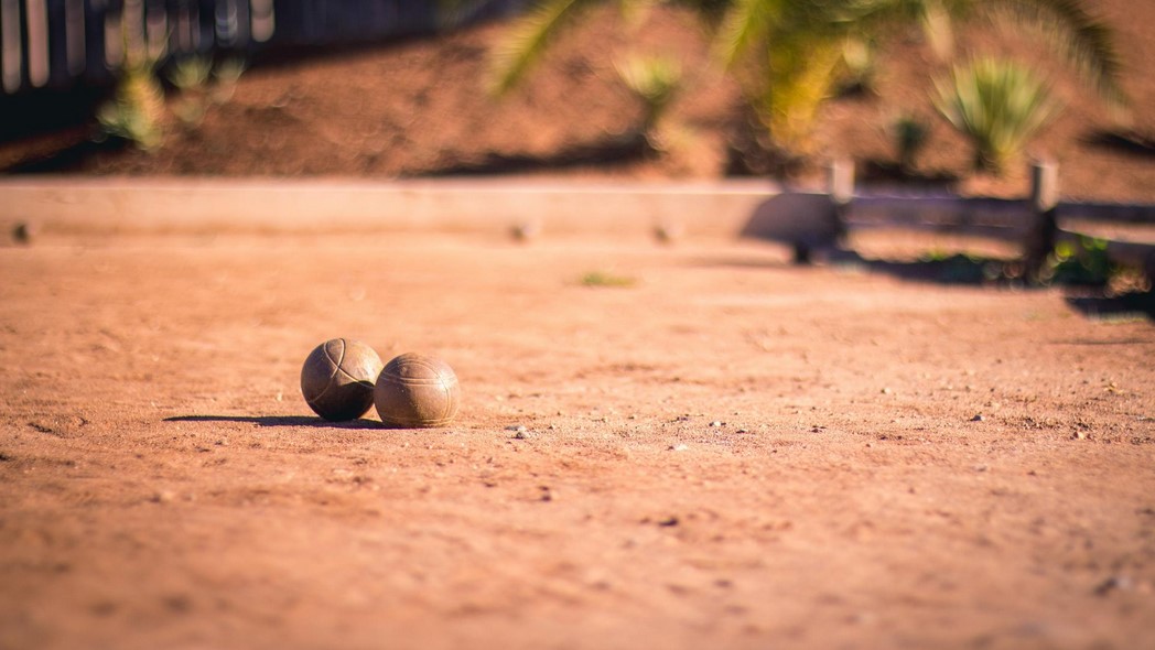 Partie de pétanque