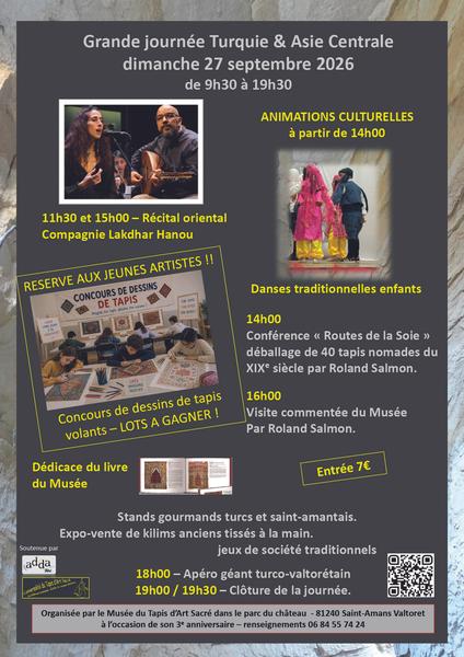 Journée Turquie, Asie centrale, 3ème ANNIVERSAIRE DE L’INAUGURATION DU MUSEE