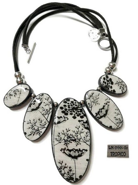 collier floral nature