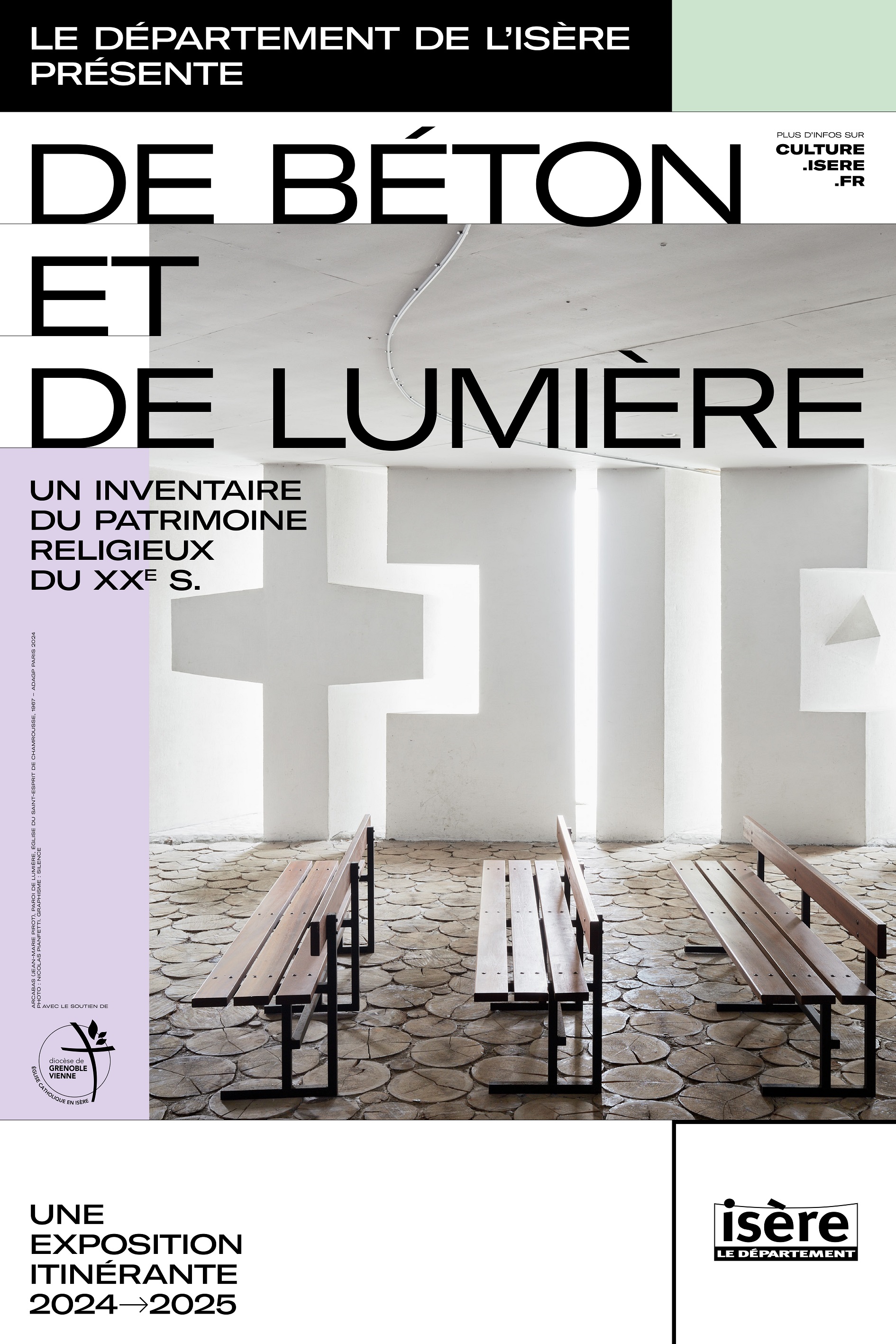 Exposition "De béton et de lumière : un inventaire du patrimoine religieux du XXe siècle"