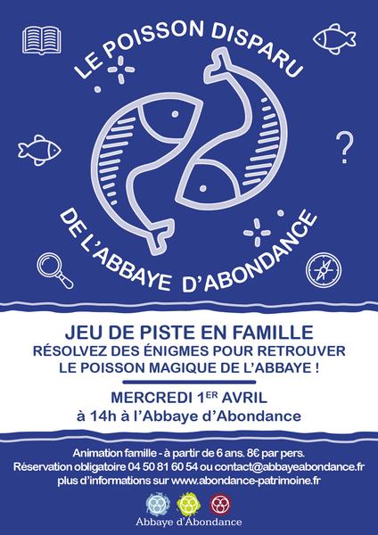 Le poisson disparu de l’Abbaye - Chasse au Trésor