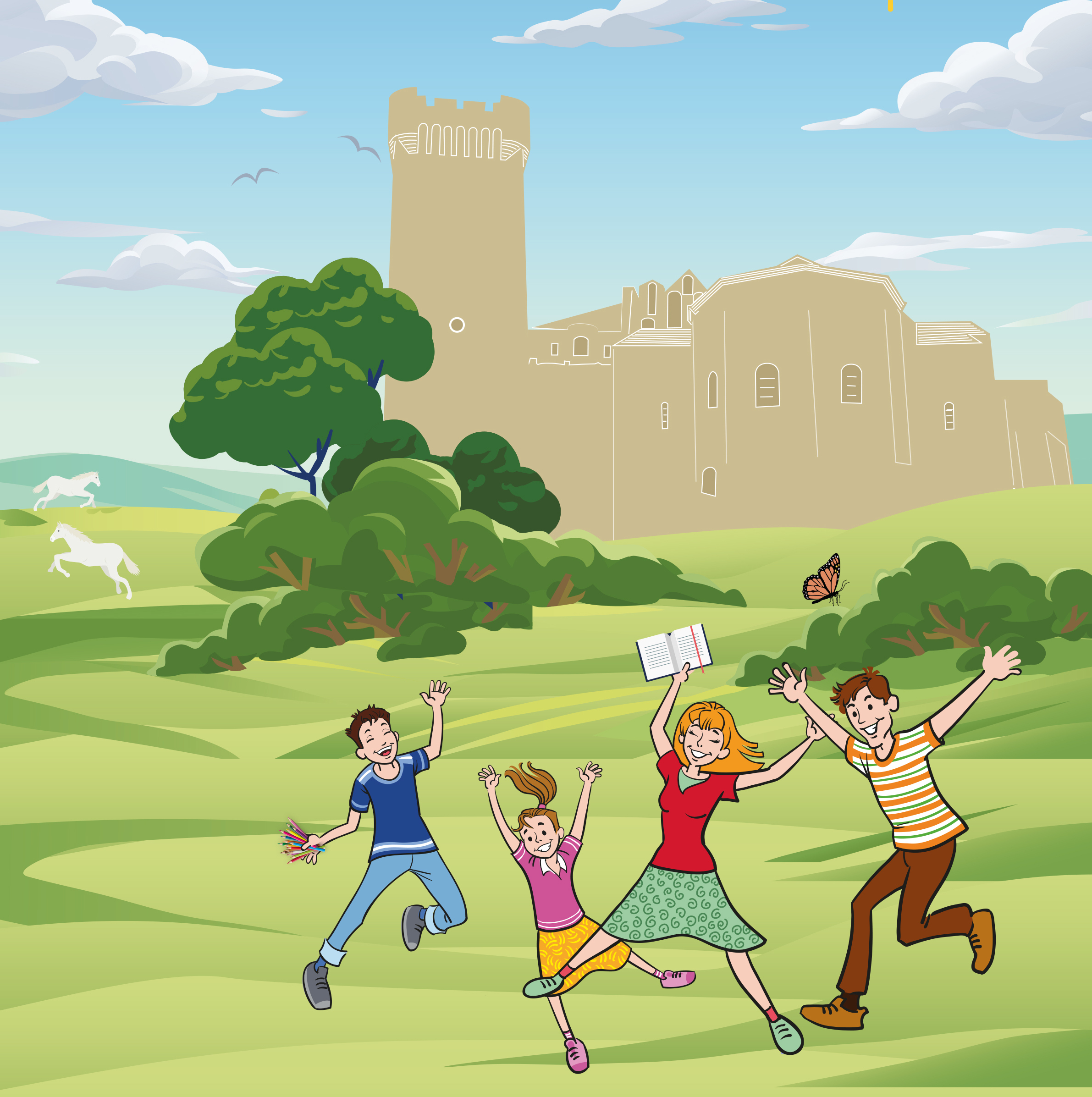 L&rsquo;abbaye de Montmajour en famille