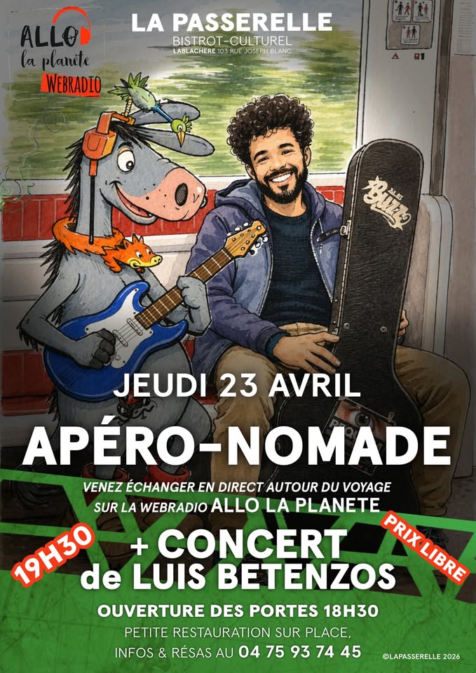 Apéro-nomade  & concert de Luis Betanzos