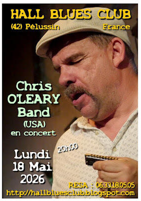 Concert "Chris O'Leary band " au Hall Blues Club_Pélussin