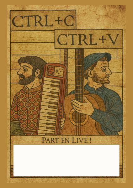 affiche concert CTRLC CTRLV - © Snack la pinède