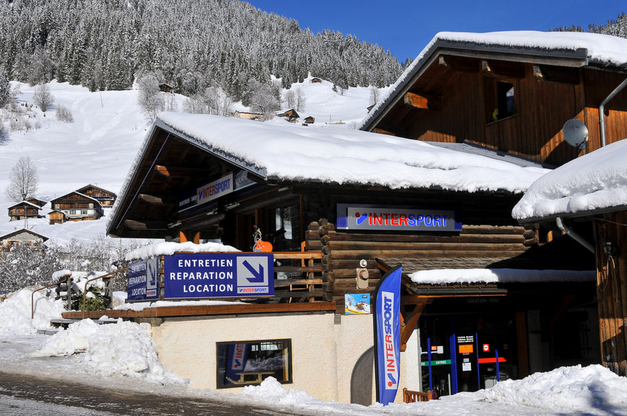 Autocollant Ski intersport/ La Hutte