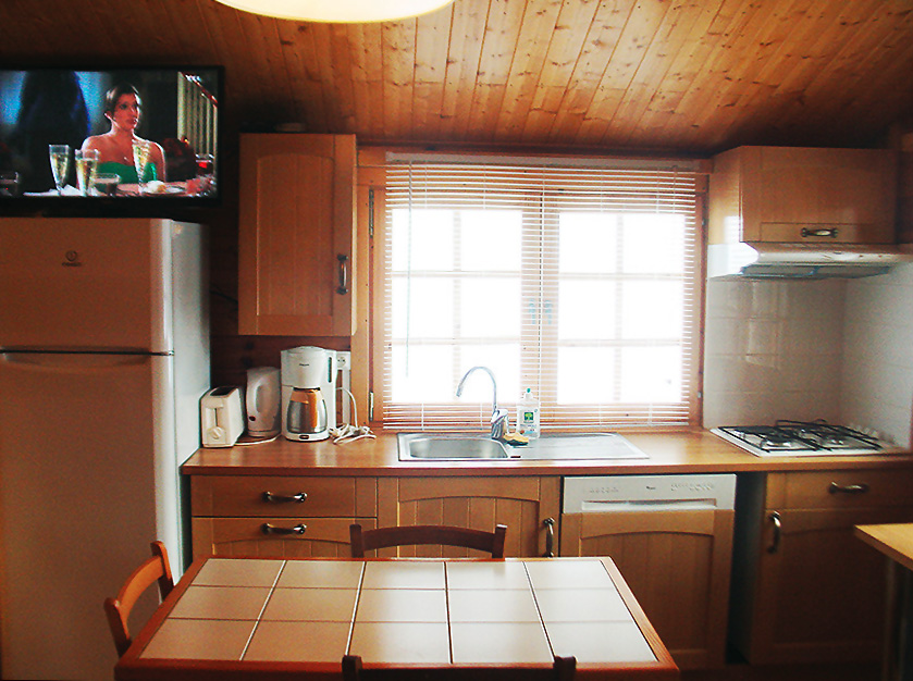 Le coin-cuisine du gîte les Sources - Petit chalet à Saint Julien en Vercors