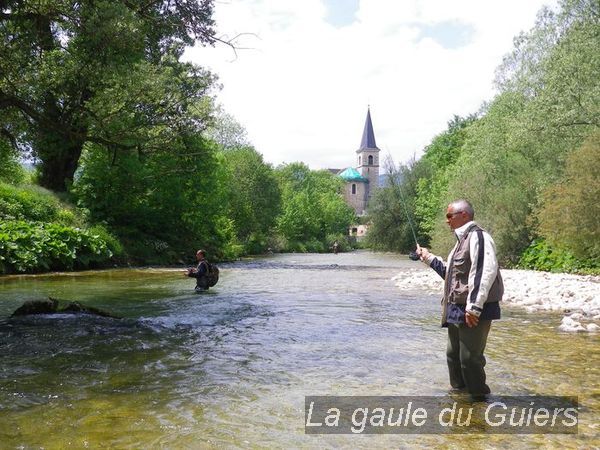Vue sur un parcours de pêche en Chartreuse