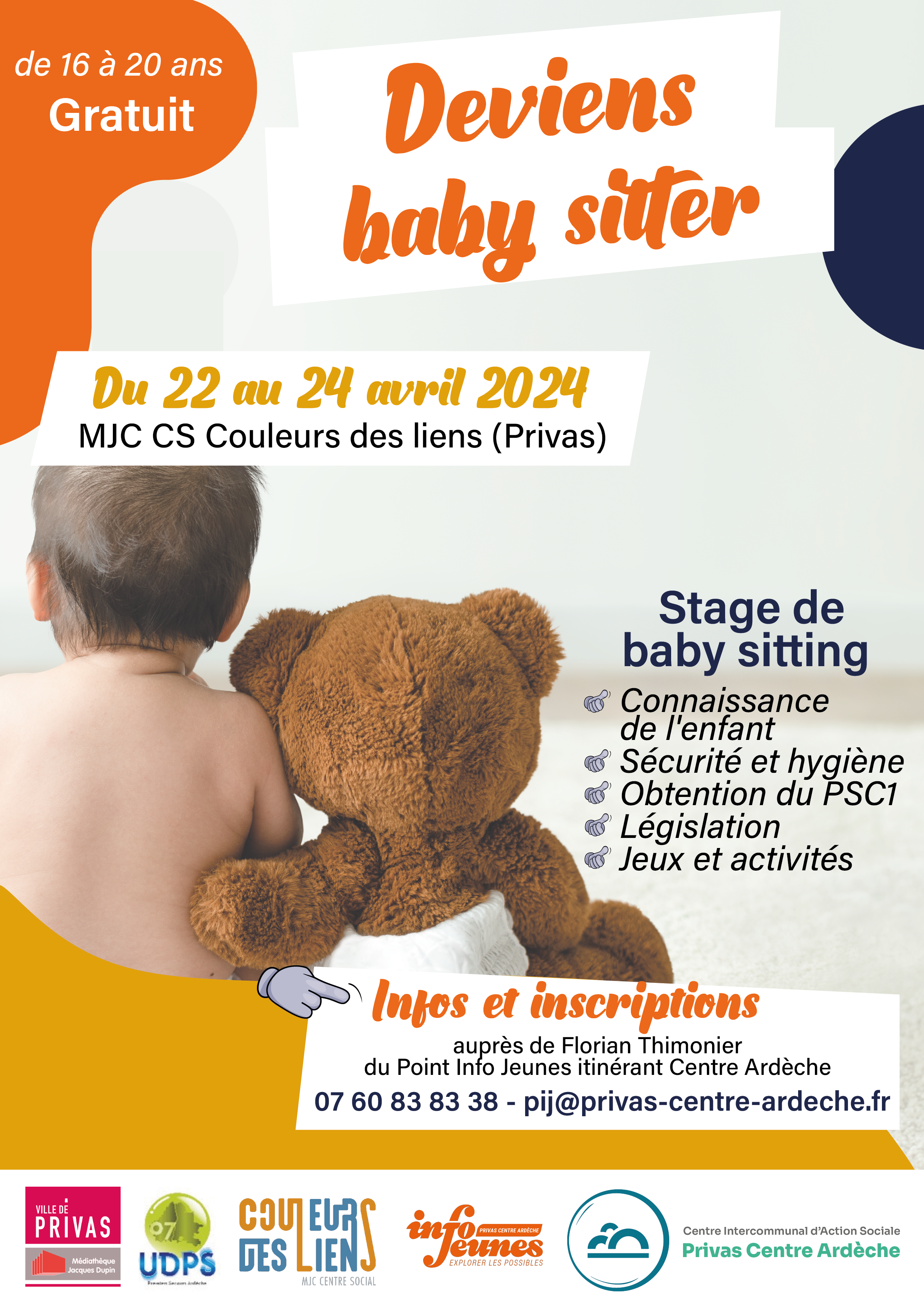 En Cœur d'Ardèche : que faire à Privas ? : Stage : Deviens Baby sitter