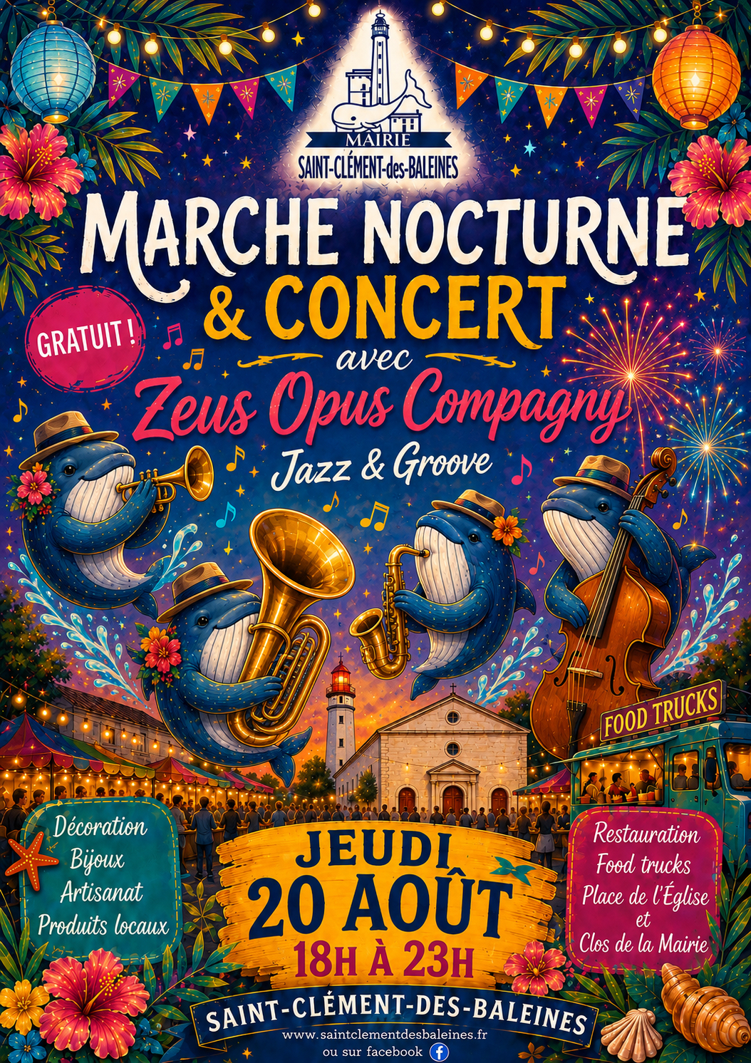 Marché nocturne - Concert Zeus Opus Compagny