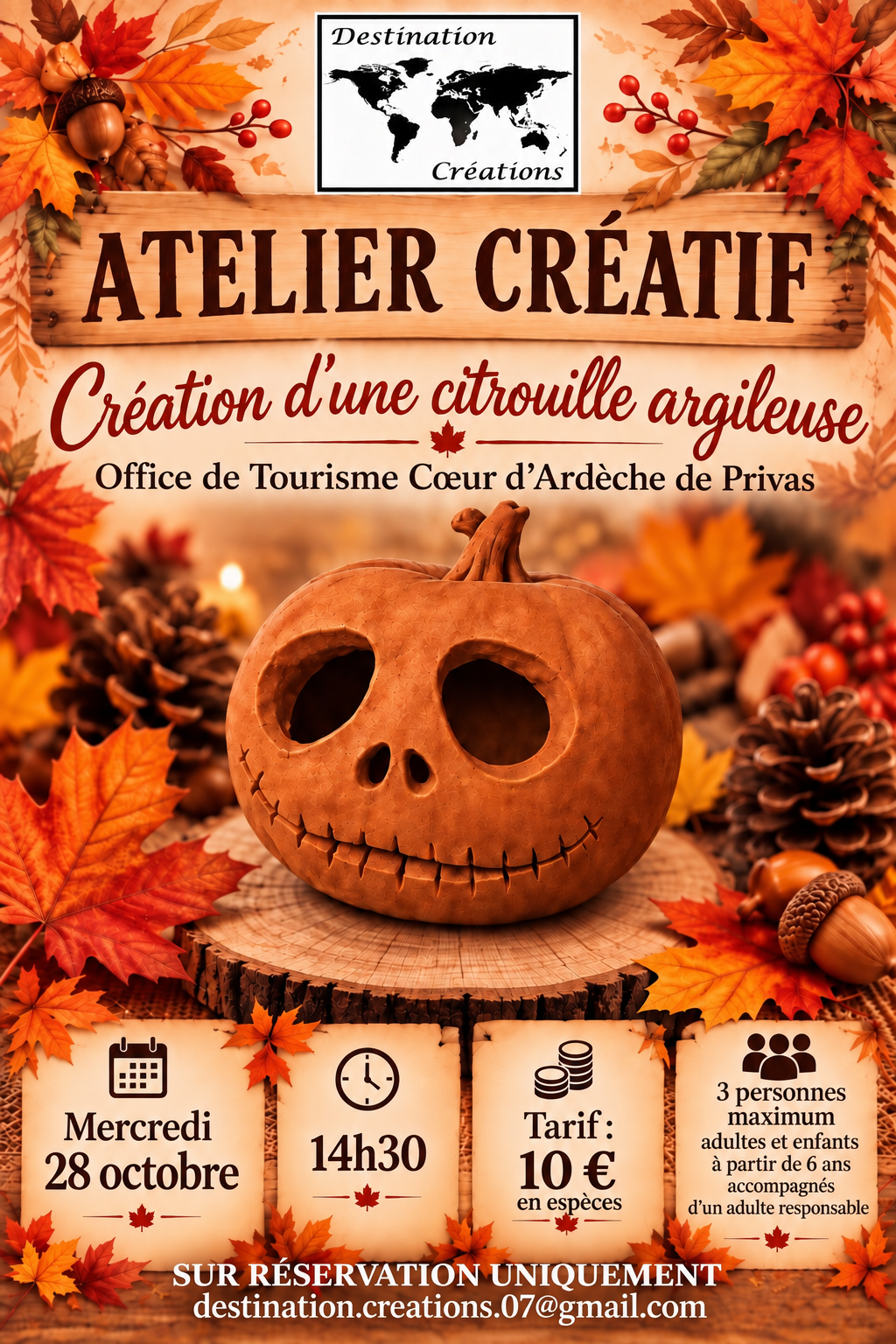 Affiche de l'atelier créatif