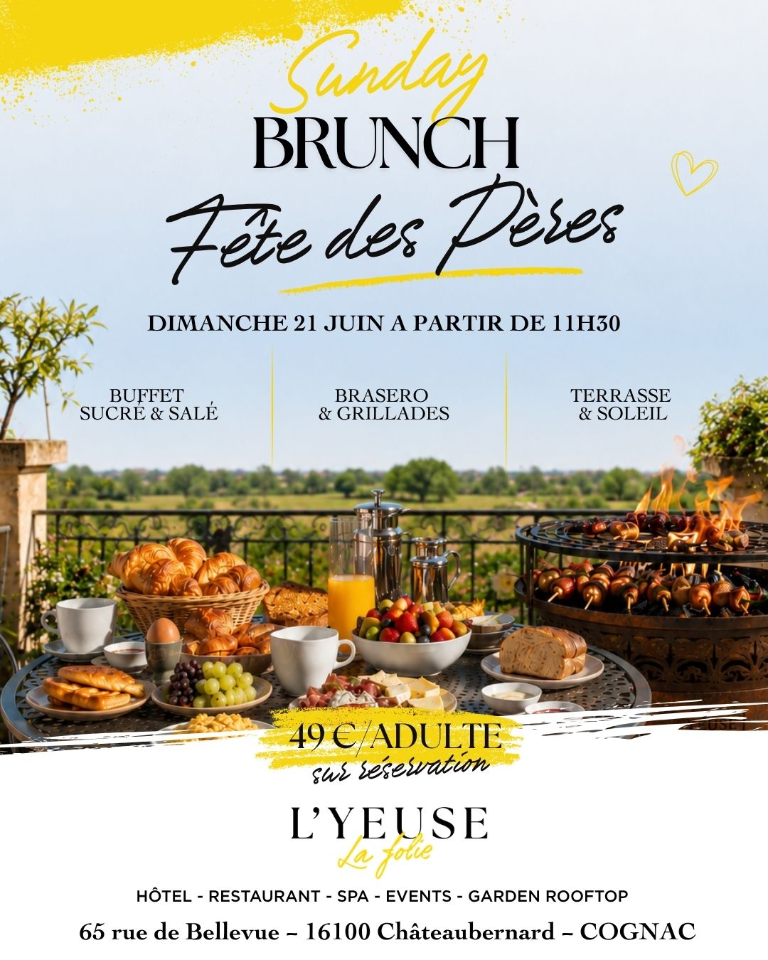 Brunch de la Fête des Pères à l'Yeuse