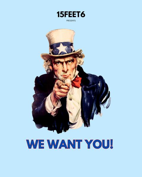 We want you