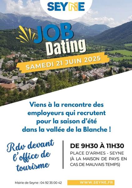 Job Dating à Seyne les Alpes