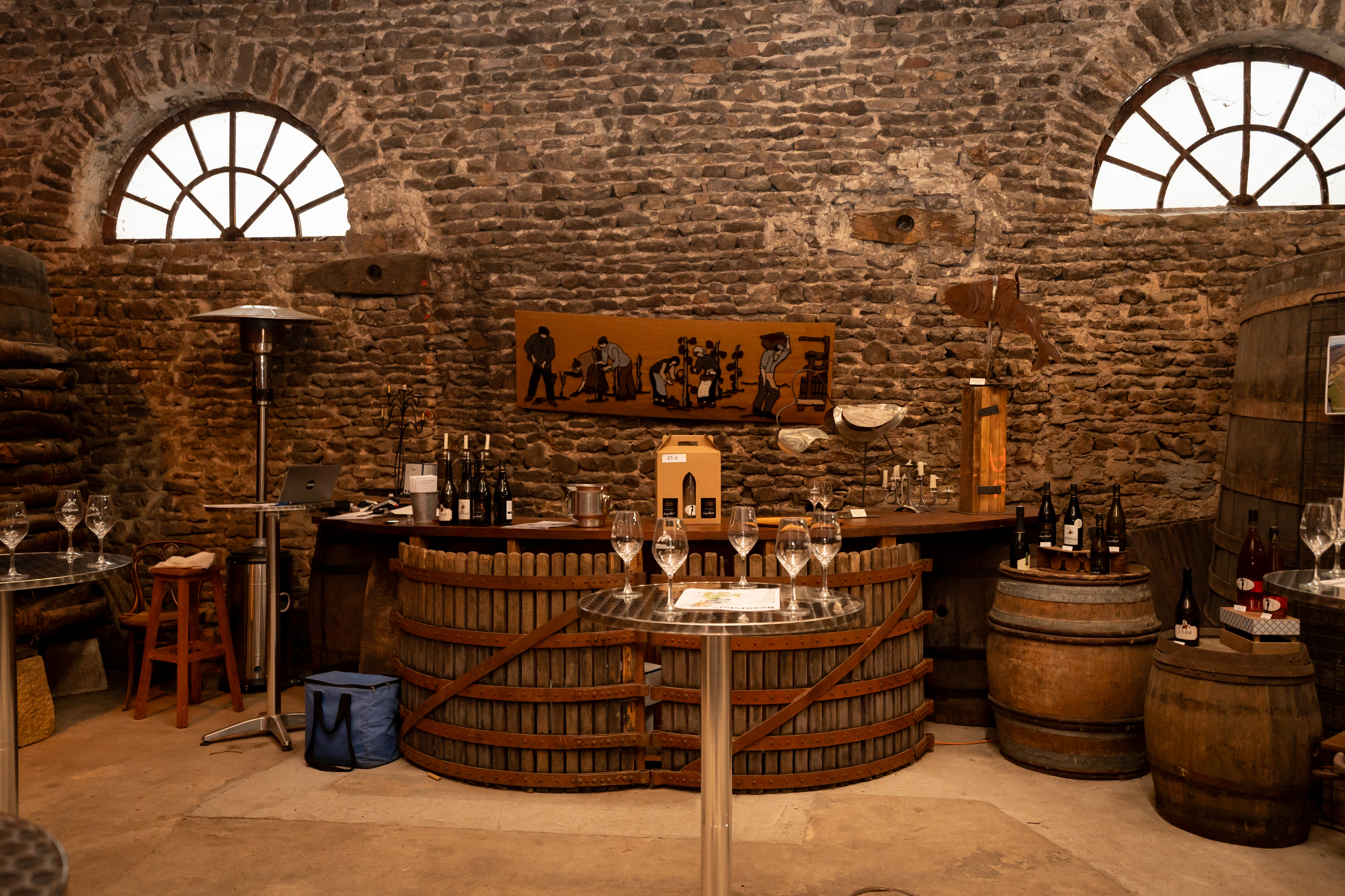 Dégustation au cuvage