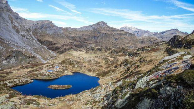 vue générale du lac de Pormenaz