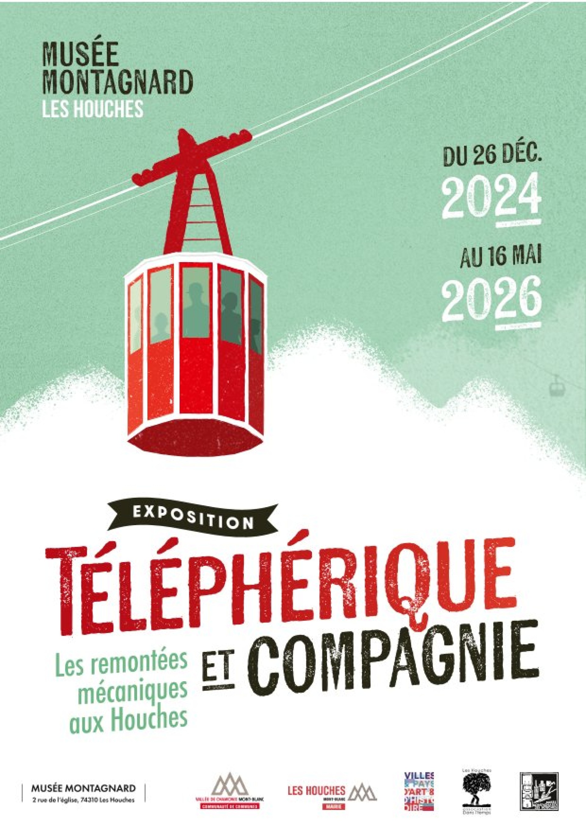 Affiche exposition Téléphérique et compagnie
