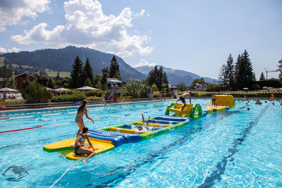 Adventure course on the water