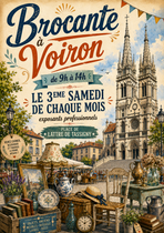 Affiche marché aux livres