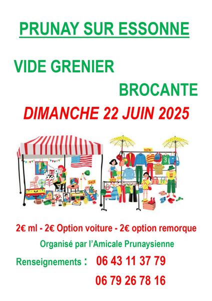 Vide-grenier & Brocante à Prunay-sur-Essonne