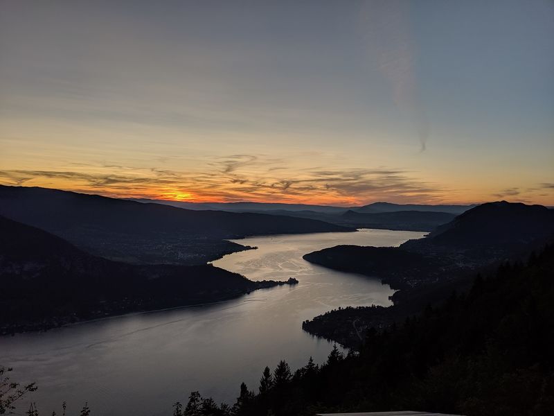 panorama col forclaz nuit