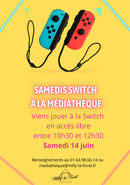 Samedis switch à la médiathèque