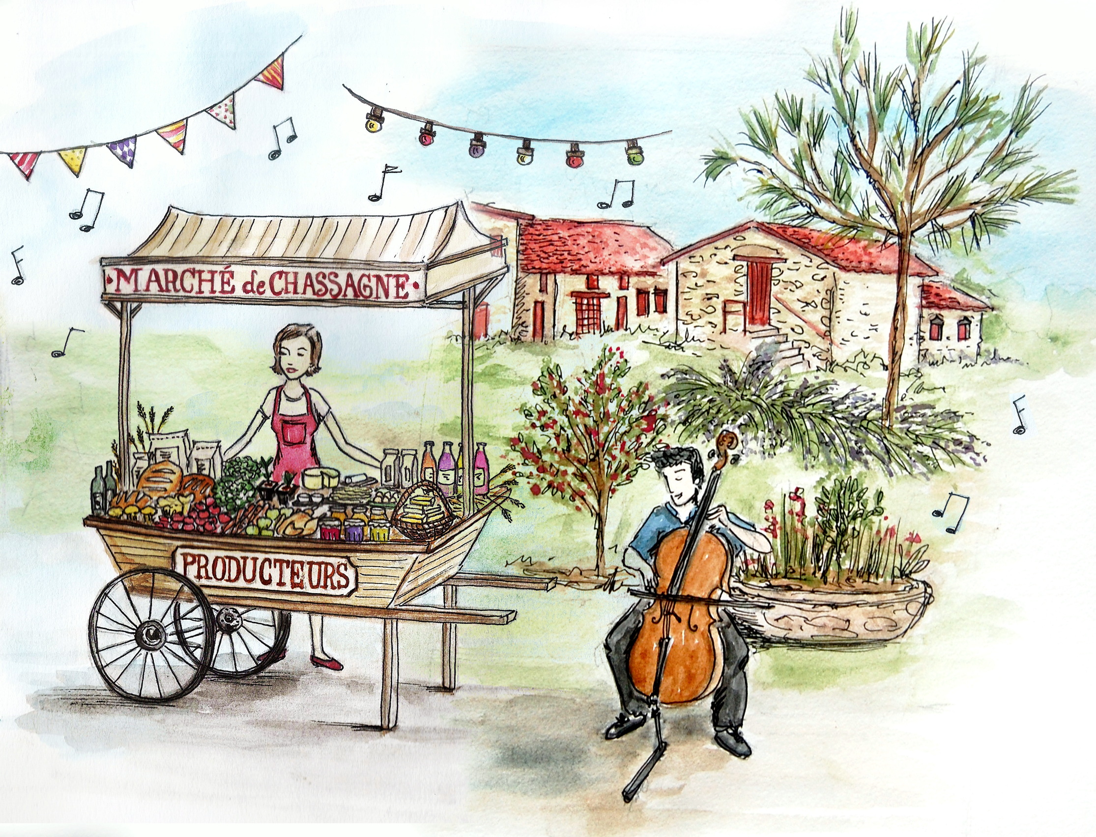 Marché paysan bio à la ferme