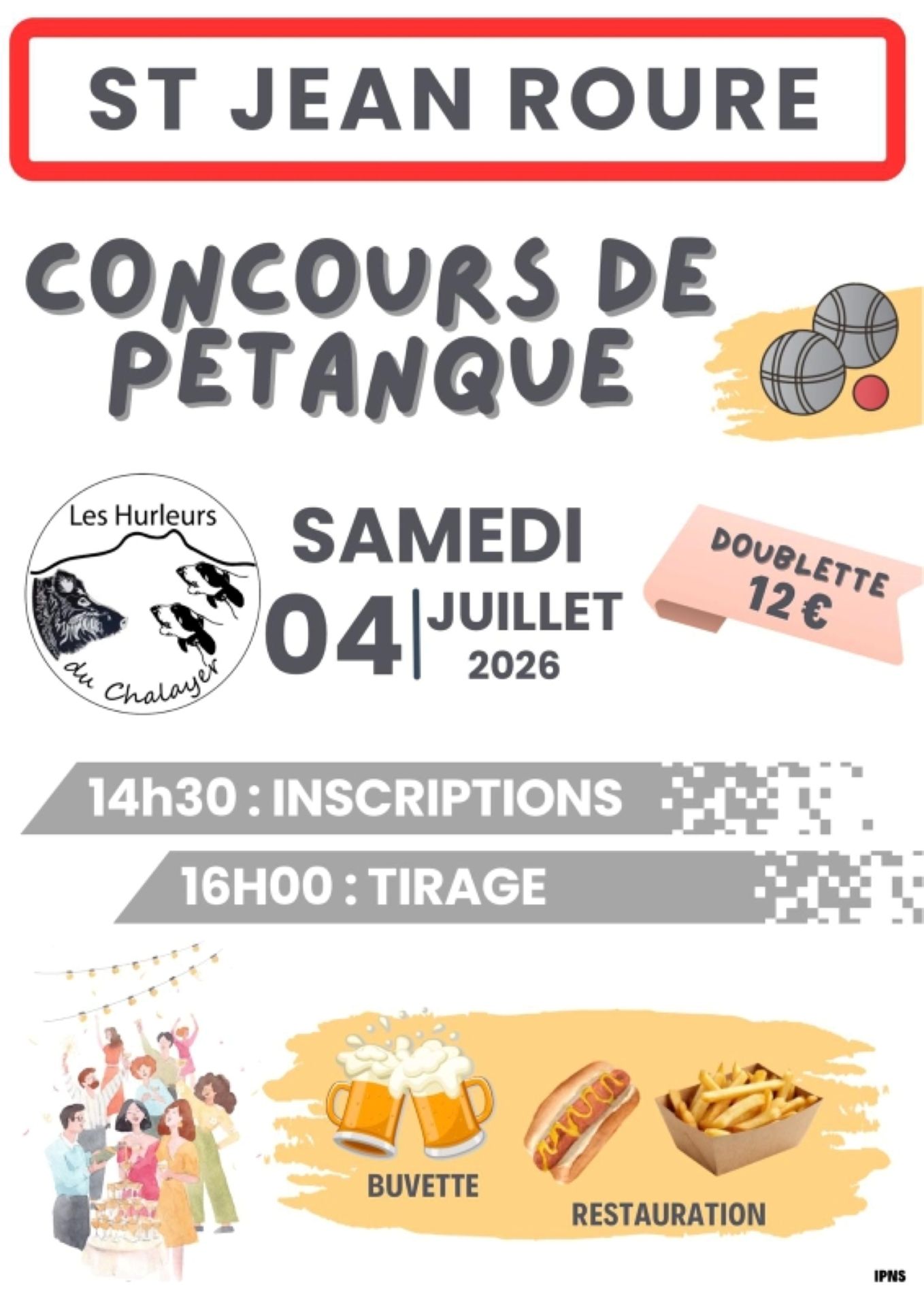 Concours de pétanque