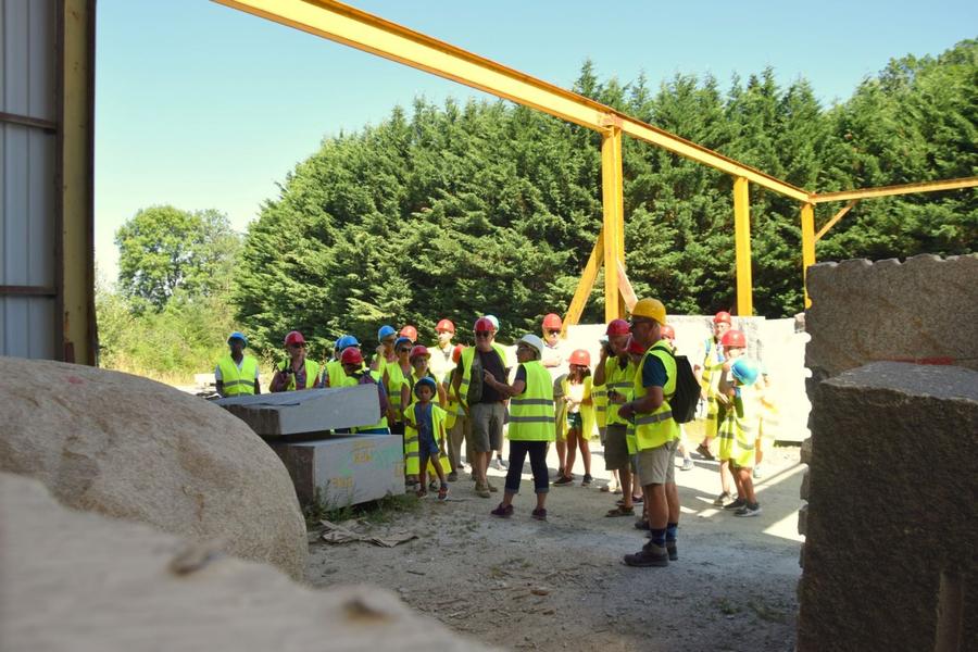 Visite Industrielle - granit du Sidobre - entreprise Galy