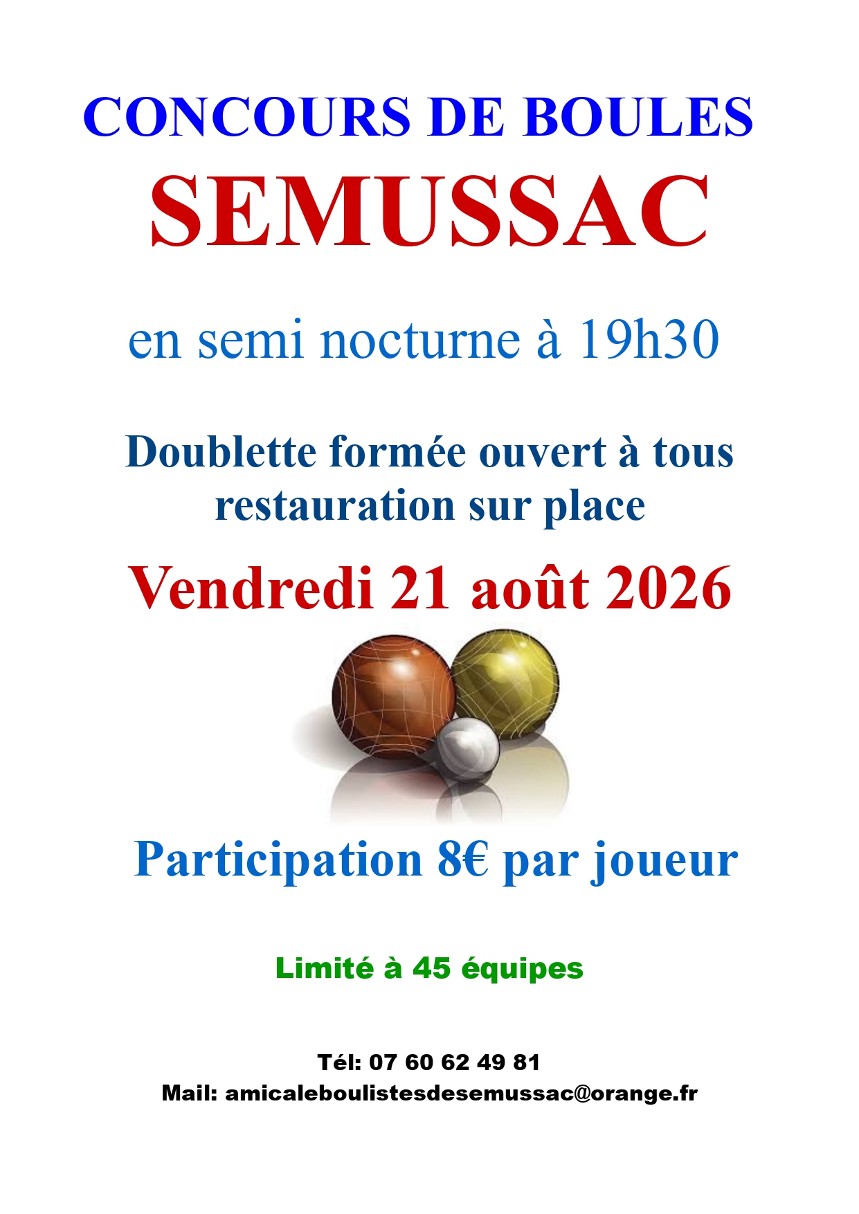 Concours de boules