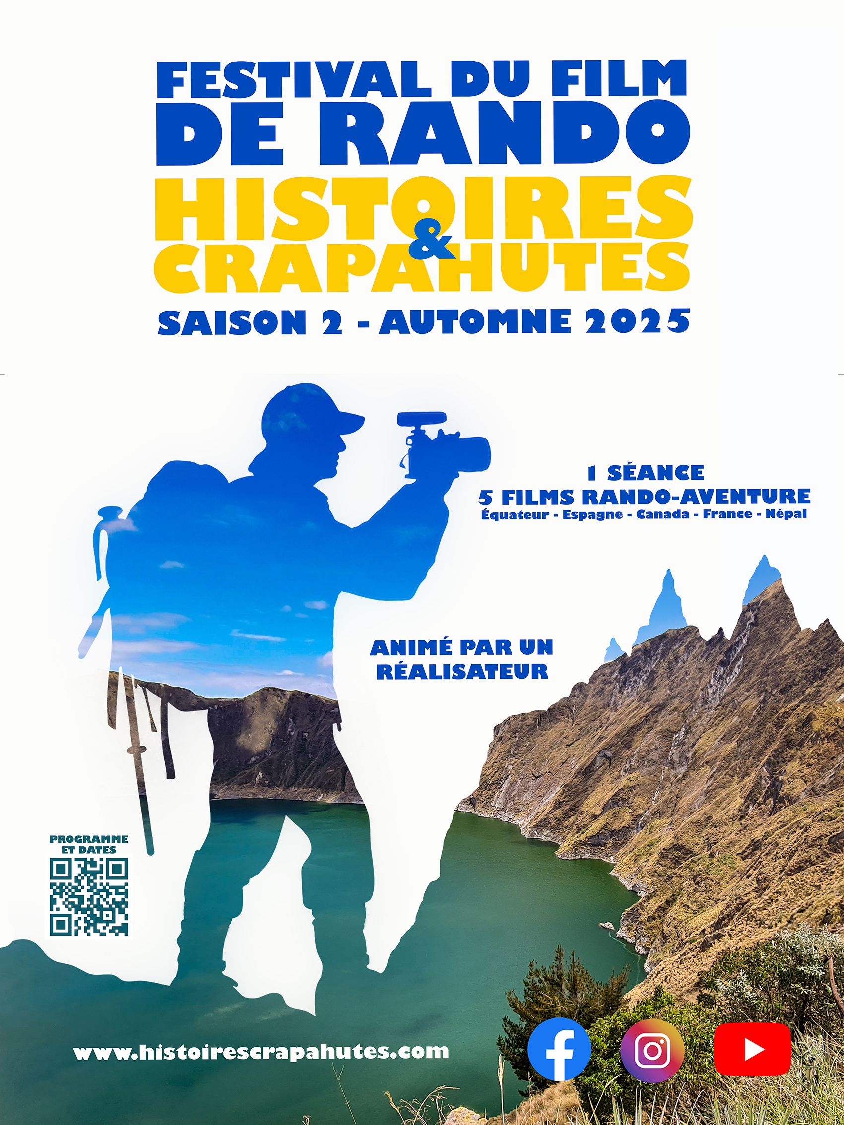 Affiche du festival du film de rando HISTOIRES & CRAPAHUTES