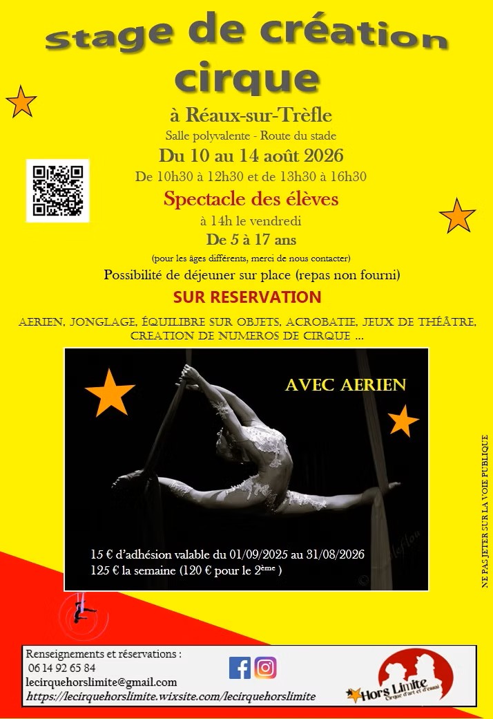 Stage de Création Cirque