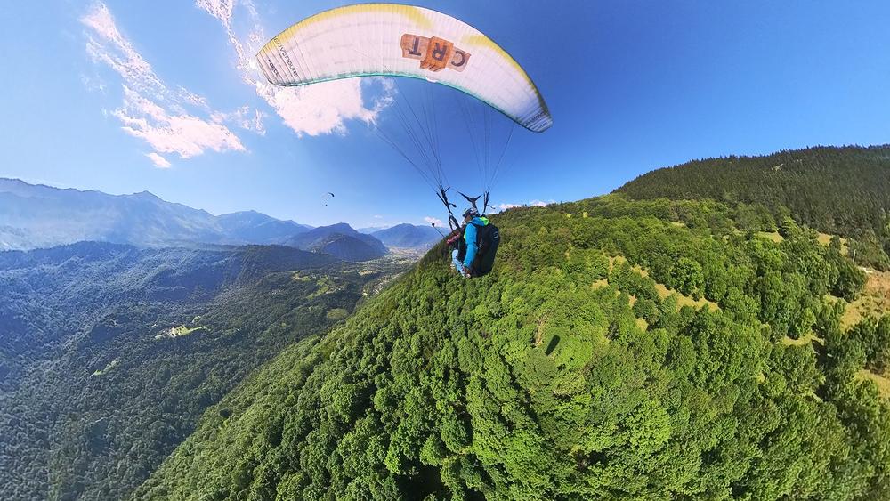 Vol biplace parapente l'été