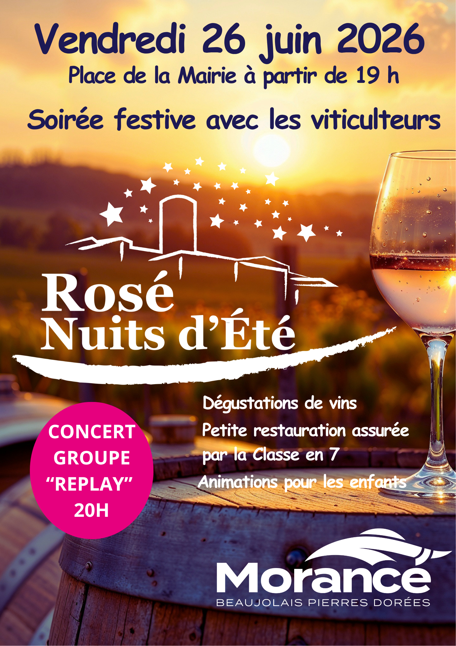 Soirée Rosé Nuit d'été_Morancé