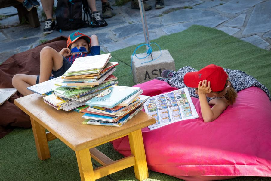 Le Festoche des Mioches | Tente à lire_Plagne-Montalbert