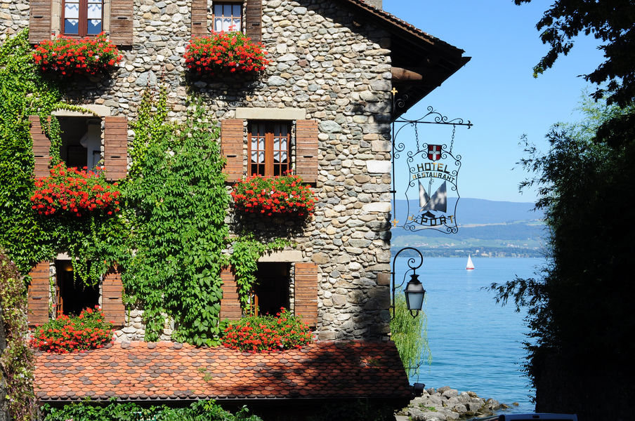 Le village d'Yvoire sur les rives du Léman
