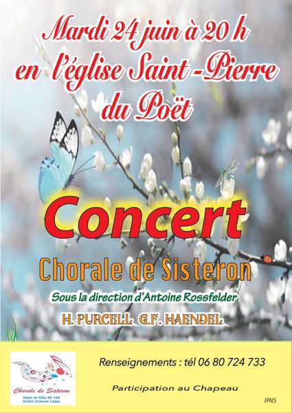 - © Chorale de Sisteron Concert de la Chorale de Sisteron_Le Poët - © Chorale de Sisteron
