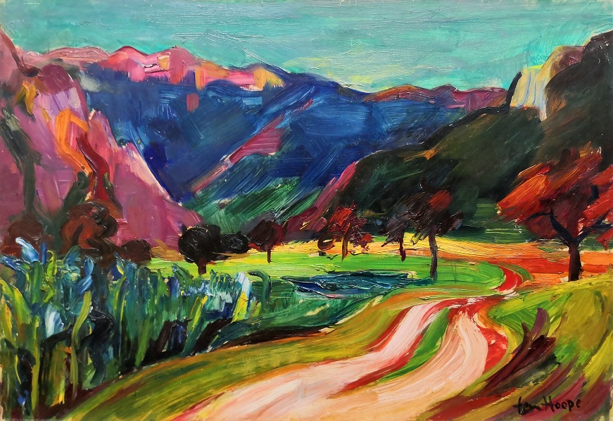 huile sur carton non datée