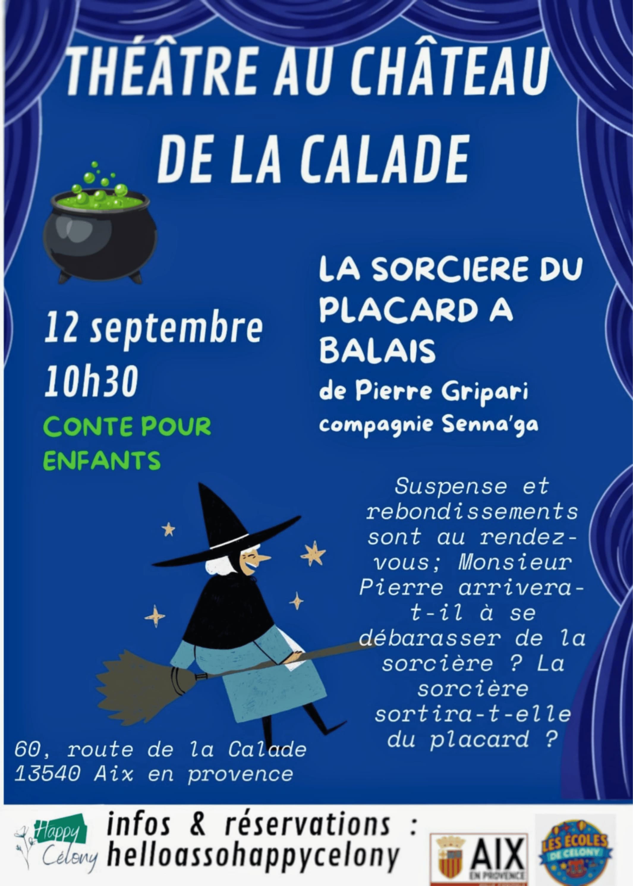 Théâtre au Château - la sorcière du placard à balai