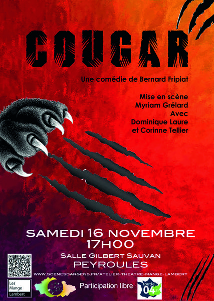 Théâtre - Cougar Le 16 nov 2024