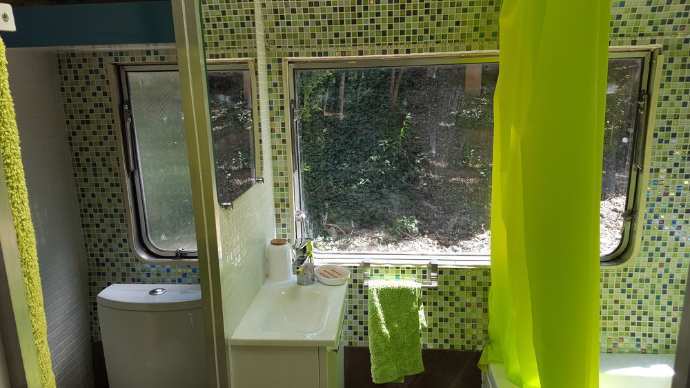 La salle de bain de la caravane