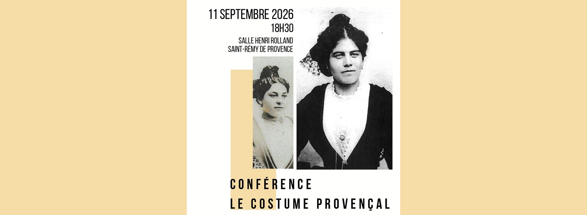 Conférence "Le costume provençal" à Saint-Rémy-de-Provence