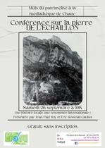 Conférence sur la pierre de l'Echaillon_Chatte