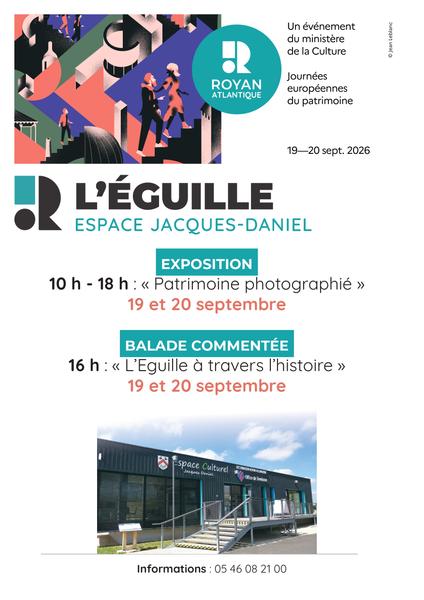 Journées du Patrimoine : Balade commentée L'Eguille à travers l'Histoire