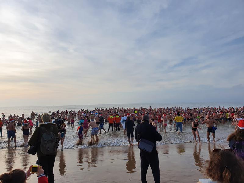 Dans l'eau