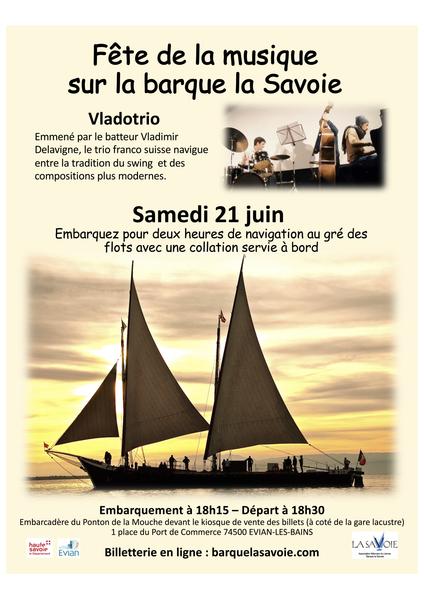 Fête de la musique sur la barque La Savoie_Évian-les-Bains
